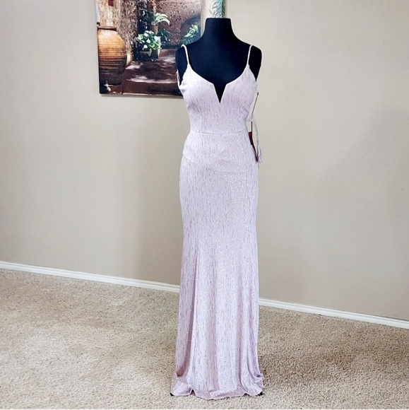 City Triangles Dresses & Skirts - City Triangles Women's Mermaid Spaghetti  Straps Prom Dress In Pink SZ 7